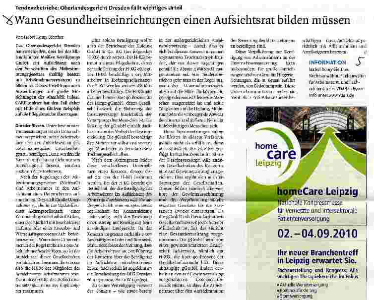 Vorschauseite 1: Wann Gesundheitseinrichtungen einen Aufsichtsrat bilden müssen