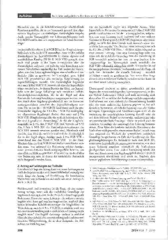 Vorschauseite 2: Rechtliche und praktische Probleme mit §14 Abs.1 SGB IX