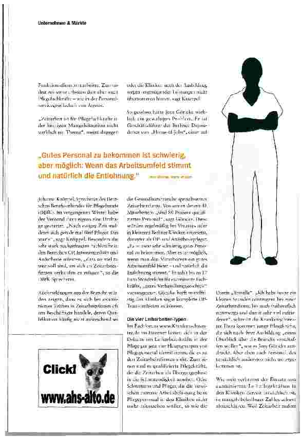 Vorschauseite 3: Pflege hat ihren Preis