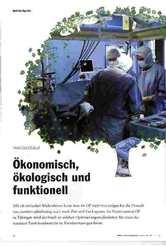 Vorschauseite 1: Ökonomisch, ökologisch und funktionell