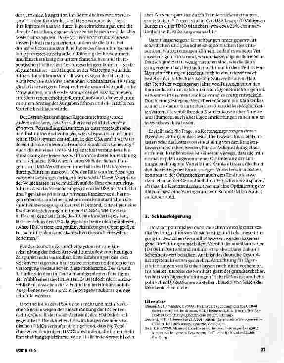 Vorschauseite 6: Eigeneinrichtungen innerhalb der GKV - Eine Bewertung aus ökonomischer Sicht