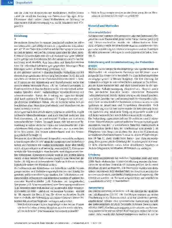 Vorschauseite 2: Ältere Menschen am Lebensende - Versorgungssituation und Verbesserungsbedarf aus Perspektive von Hinterbliebenen