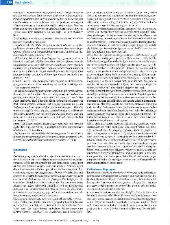 Vorschauseite 6: Ältere Menschen am Lebensende - Versorgungssituation und Verbesserungsbedarf aus Perspektive von Hinterbliebenen