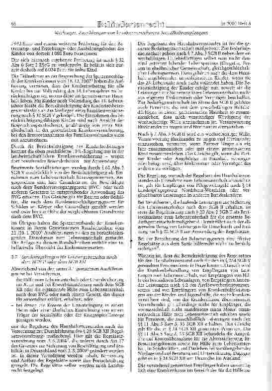 Vorschauseite 3: Zuzahlungen von krankenversicherten Sozialhilfeempfängern und Beziehern von Arbeitslosengeld II
