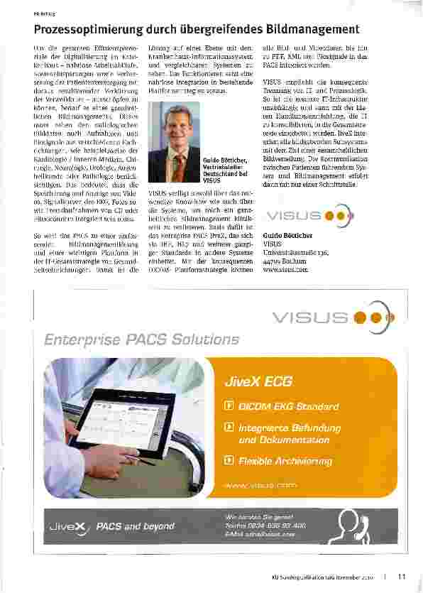 Vorschauseite 2: IT meets Medizintechnik Prozessoptimierung in der medizinischen Dokumentation und dem Bildmanagement