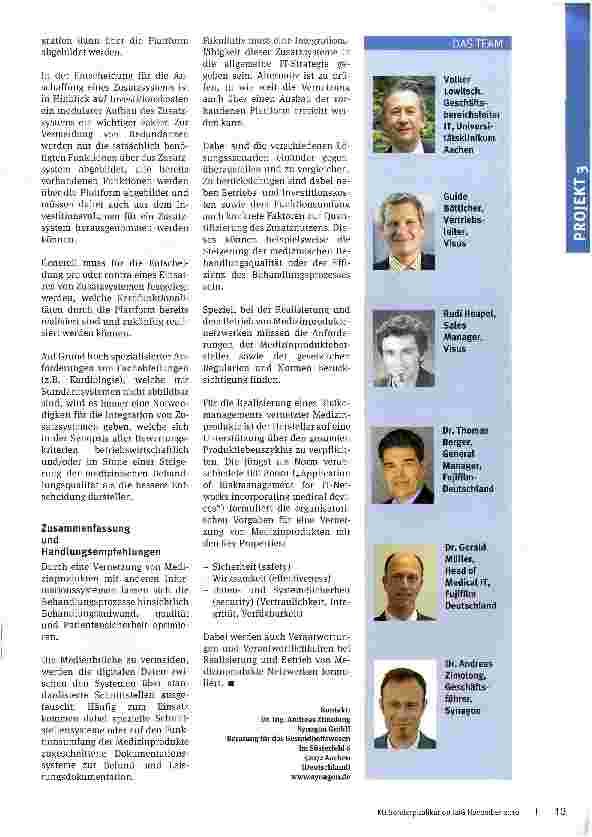 Vorschauseite 4: IT meets Medizintechnik Prozessoptimierung in der medizinischen Dokumentation und dem Bildmanagement