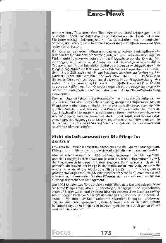 Vorschauseite 3: 50 Jahre WEG Weiterbildungszentrum Aarau ehem. Kaderschule für die Krankenpflege