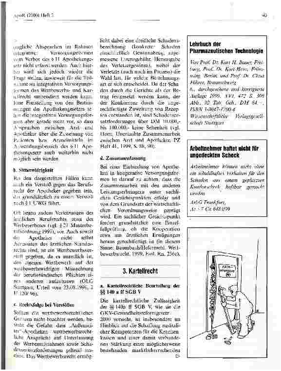 Vorschauseite 6: Einbindung von Apotheken in die integrative Versorgung unter wettbewerbsrechtlichen Gesichtspunkten