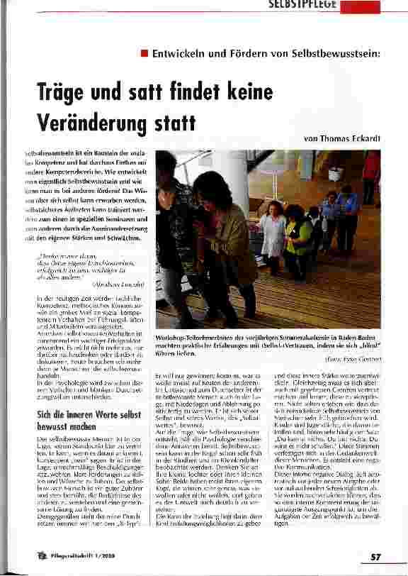 Vorschauseite 1: Träge und satt findet keine Veränderung statt