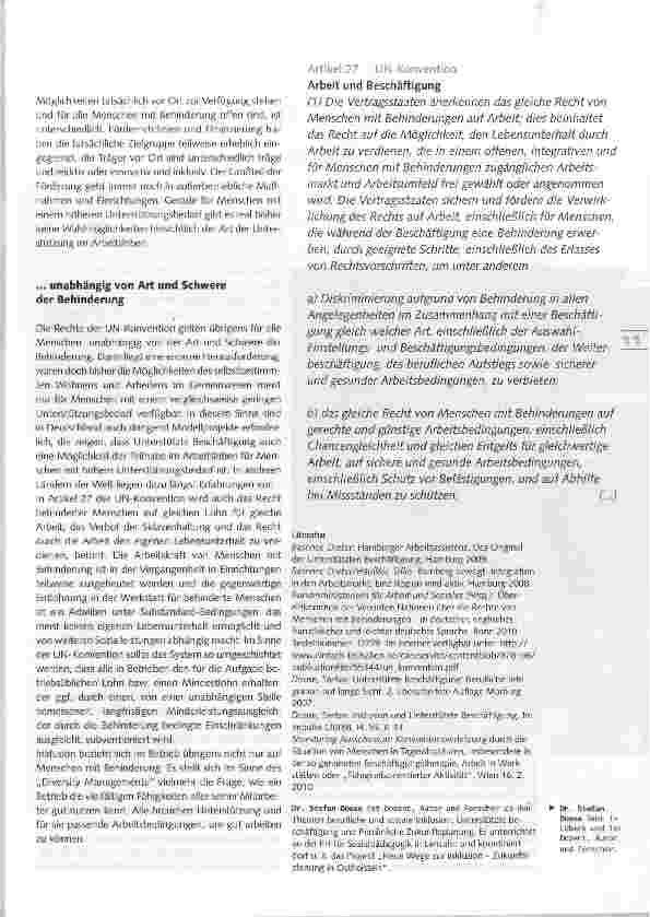 Vorschauseite 3: Inklusion und Teilhabe am Arbeitsleben