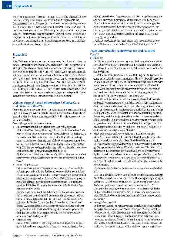 Vorschauseite 5: Gibt es einen Unterschied zwischen Palliative Care und Palliativmedizin?Is there a Difference Between Palliative Care and Palliative Mediane?