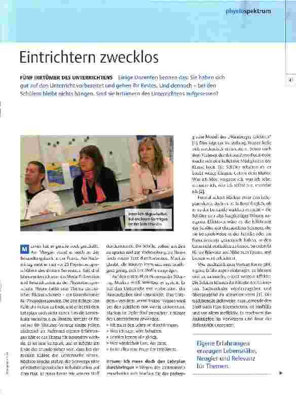 Vorschauseite 1: Eintrichtern zwecklos