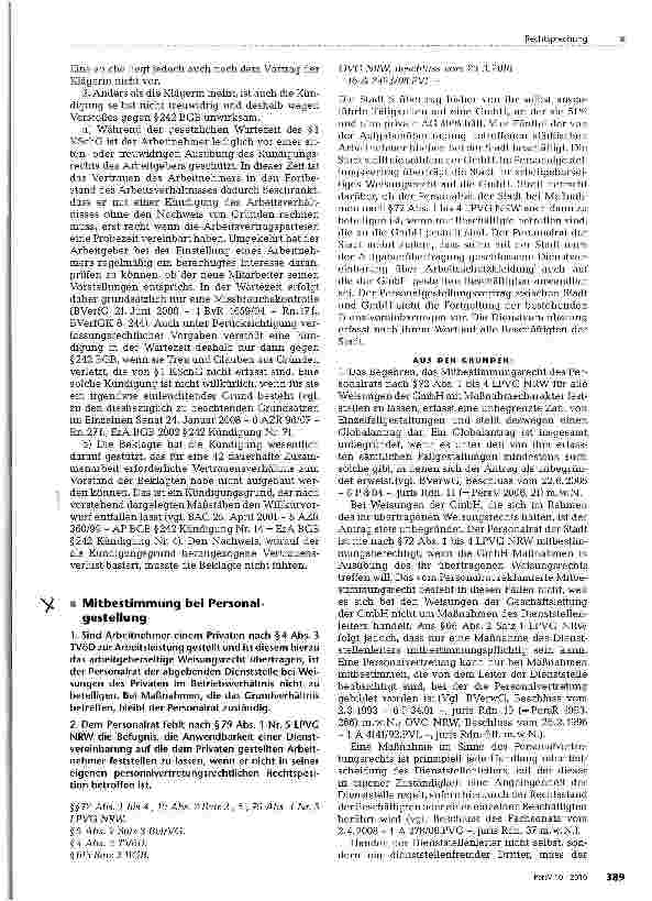 Vorschauseite 6: Mitwirkungsverfahren bei Wartezeitkündigung