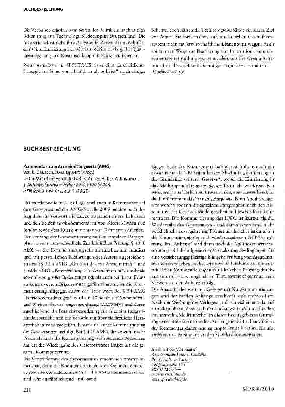 Vorschauseite 2: Stärkung des Gesundheitsmarkts durch Medizintechnikindustrie, Wissenschaft und Politik