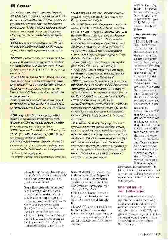 Vorschauseite 2: Keine Zukunft ohne Internet Was kann das Internet für die Krankenhäuser leisten?