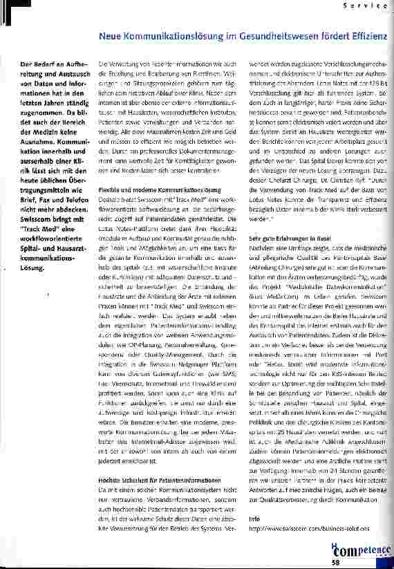 Vorschauseite 2: Internet und e-commerce im Schweizer Gesundheitswesen
