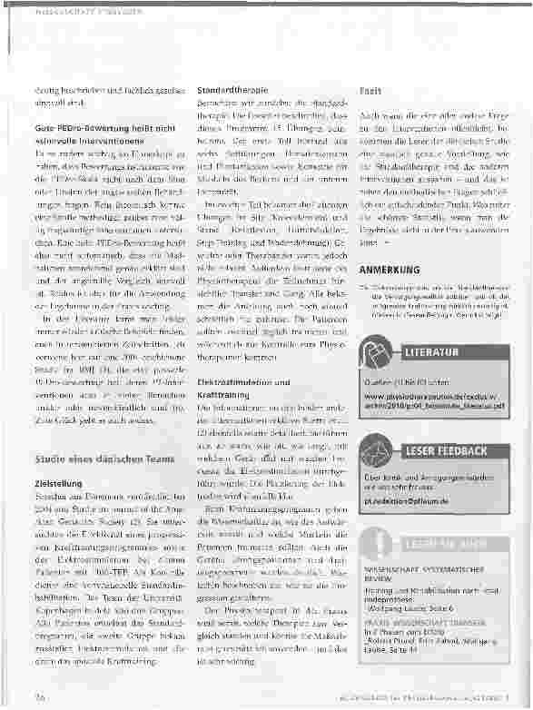 Vorschauseite 2: Was ist eigentlich Standardphysiotherapie?