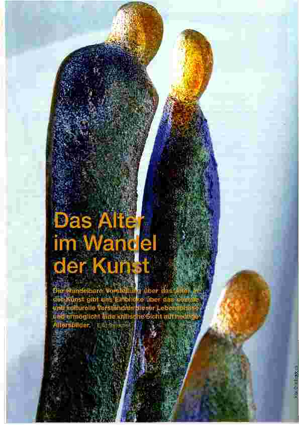 Vorschauseite 1: Das Alter im Wandel der Kunst
