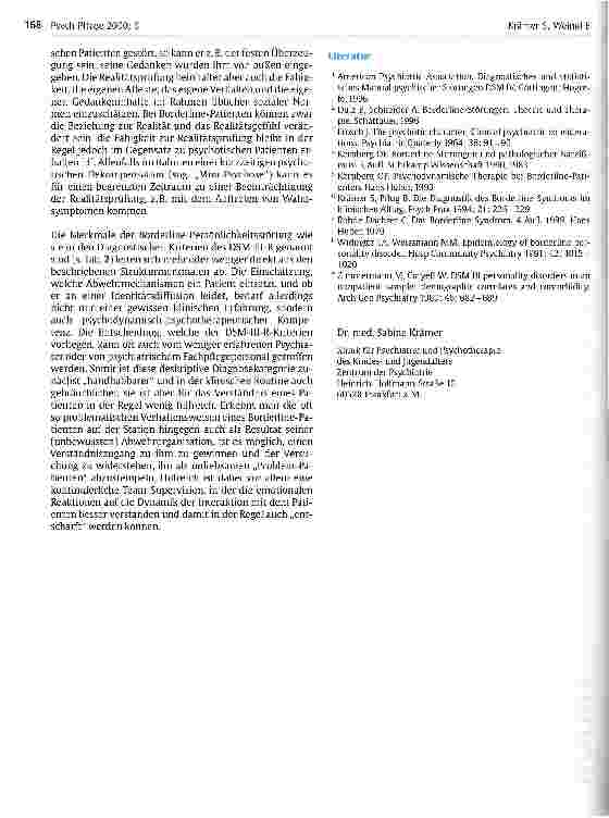 Vorschauseite 5: Über Spalten, Ritzen und Agieren Bemerkungen zur Borderline-Persönlichkeitsstörung