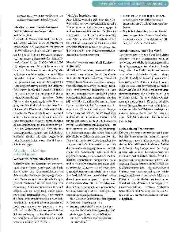 Vorschauseite 3: Standardmaßnahmen zur Prävention nosokomialer Infektionen