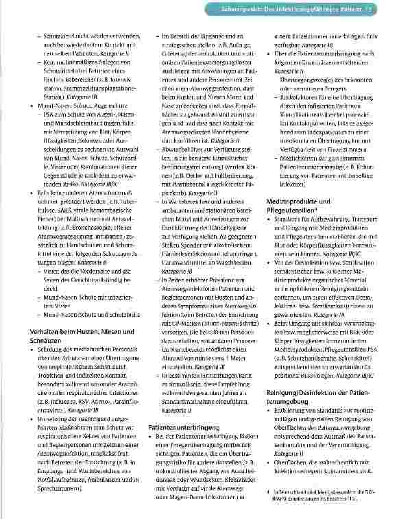 Vorschauseite 5: Standardmaßnahmen zur Prävention nosokomialer Infektionen