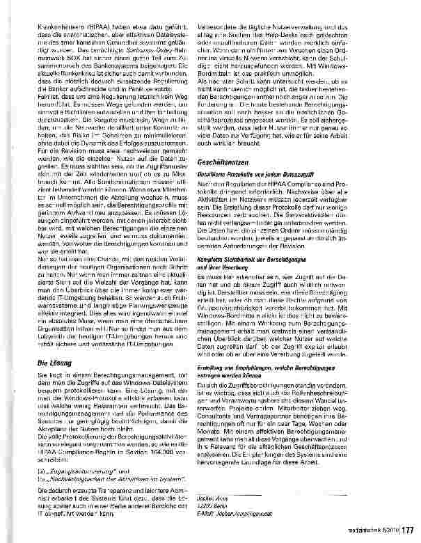 Vorschauseite 4: Berechtigungsverwaltung heute - Der Weg aus dem Labyrinth