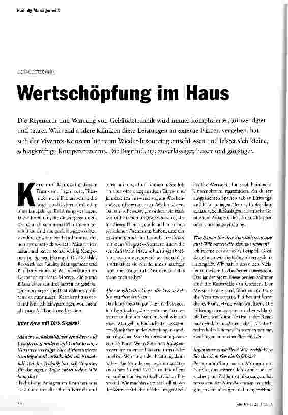 Vorschauseite 1: Wertschöpfung im Haus