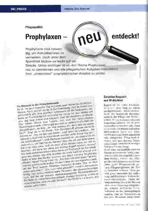 Vorschauseite 1: Prophylaxen-endeckt