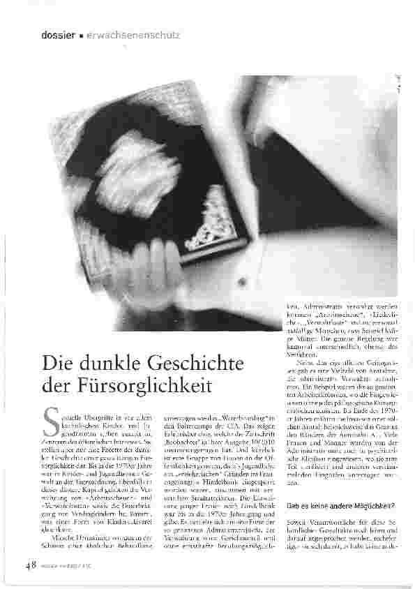 Vorschauseite 1: Die dunkle Geschichte der Fürsorglichkeit