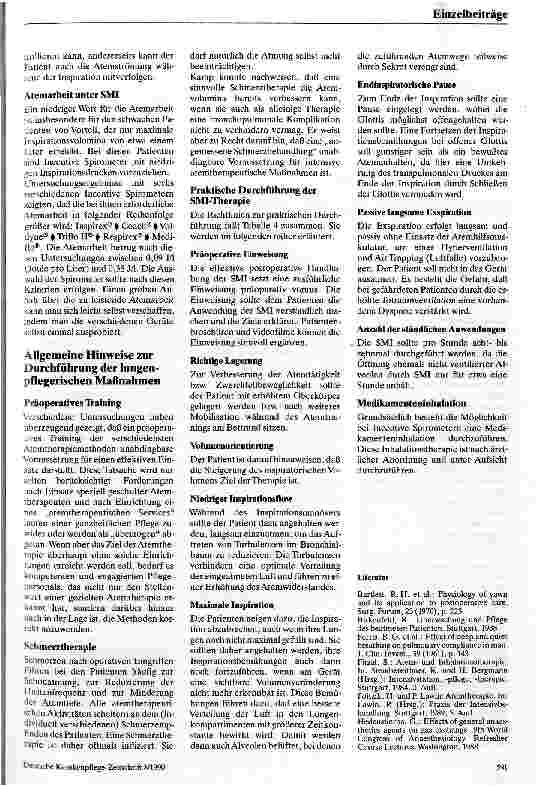 Vorschauseite 4: Grundlagen der postoperativen Atemtherapie mittels Sustained Maximal Inspiration