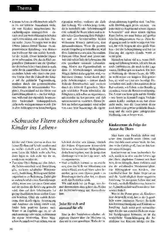 Vorschauseite 3: Armut infolge öffentlicher Vernachlässigung