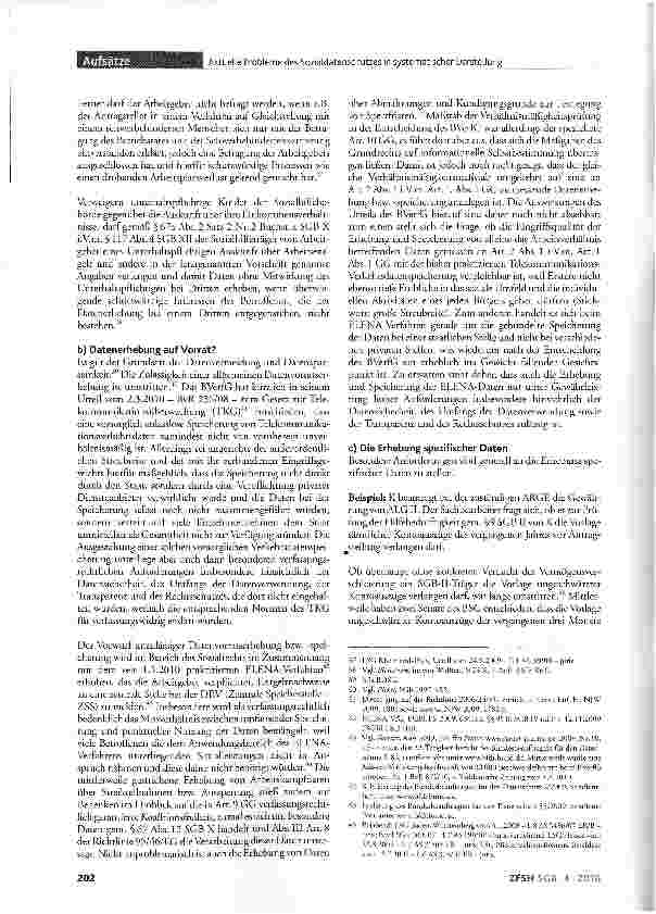 Vorschauseite 4: Aktuelle Probleme des Sozialdatenschutzes in systematischer Darstellung