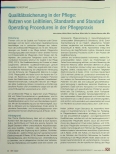 Vorschauseite 1: Qualitätssicherung in der Pflege: Nutzen von Leitlinien, Standards und Standard Operating Procedures in der Pflegepraxis