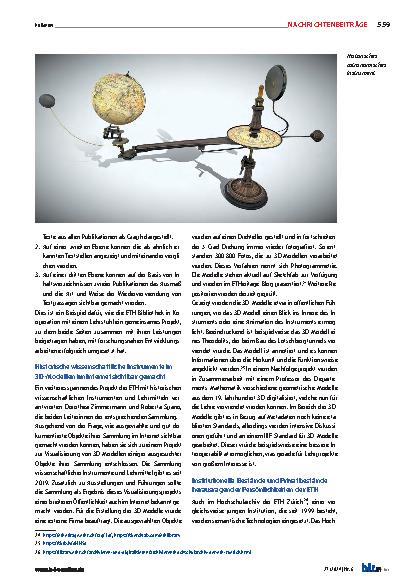 Vorschauseite 6: Wie historische Bestände der ETH-Bibliothek Zürich attraktiv und digital präsentiert werden.