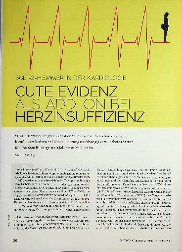 Vorschauseite 1: Gute Evidenz als ADD -ON bei Herzinsuffizienz