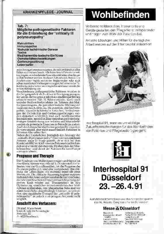 Vorschauseite 5: Entwicklung von Polyneuropathien bei Intensivpatienten - Ursachen, Klinik und Therapie