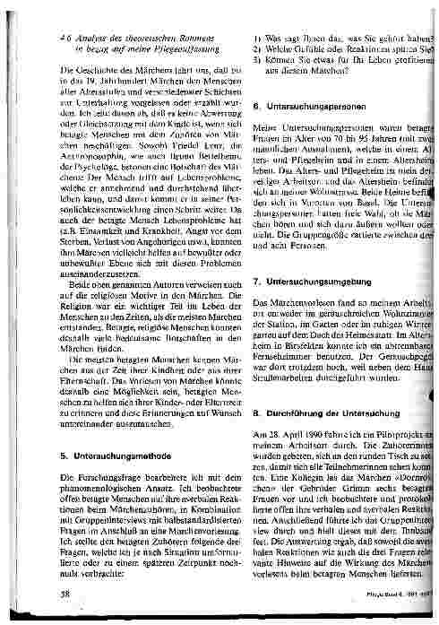 Vorschauseite 5: Wirkung des Märchenvorlesens auf den betagten Menschen