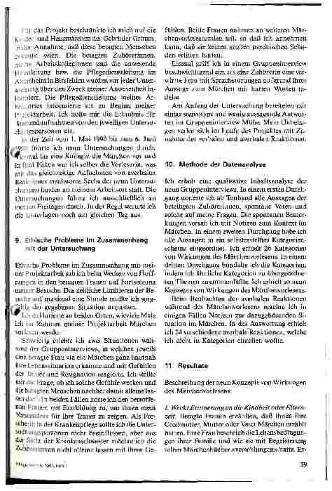 Vorschauseite 6: Wirkung des Märchenvorlesens auf den betagten Menschen