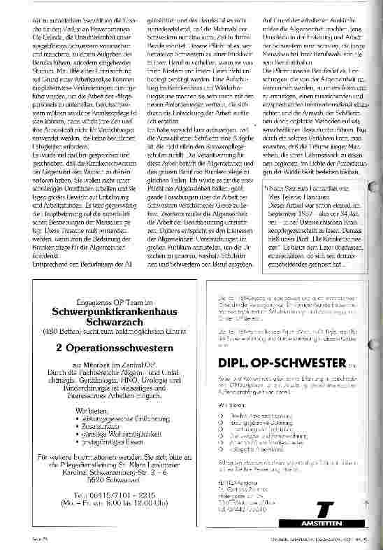 Vorschauseite 3: Die Verantwortung für die Auswahl der Krankenschwestern im Hinblick auf die Anforderungen des Berufes