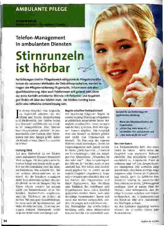 Vorschauseite 1: Stirnrunzeln ist hörbar