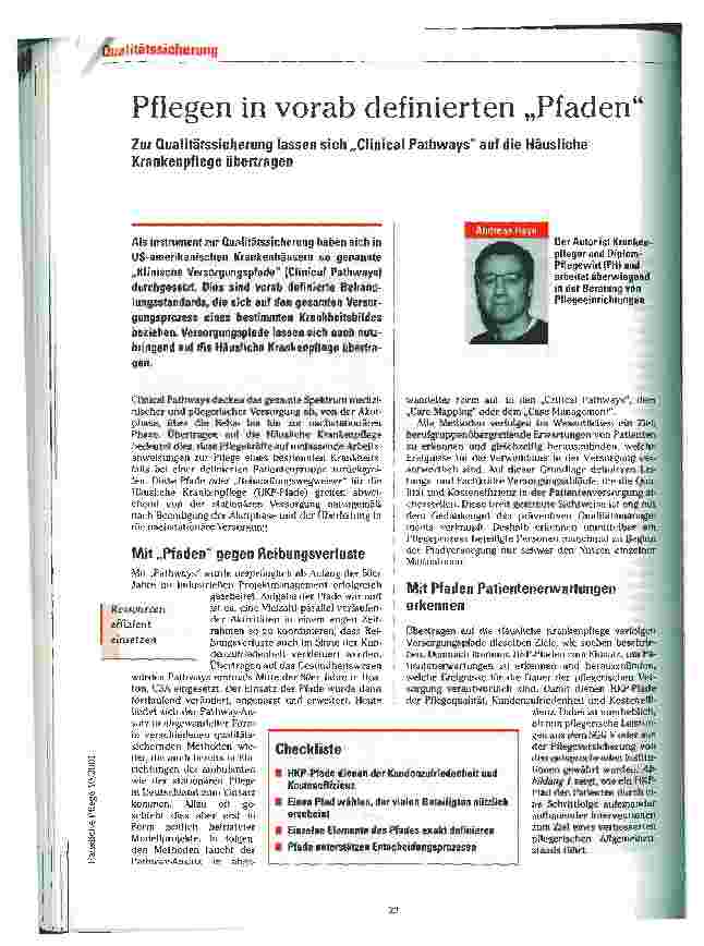 Vorschauseite 1: Pflegen in vorab definierten Pfaden