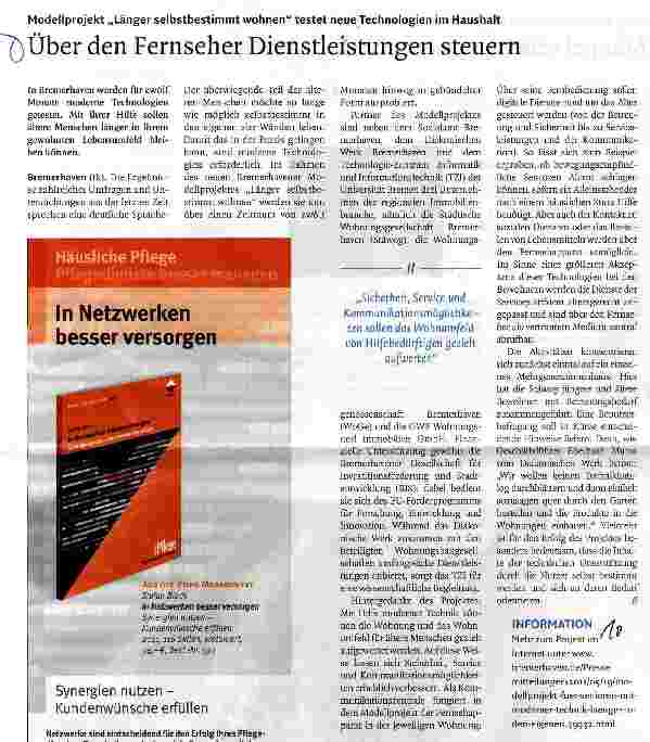 Vorschauseite 1: Über den Fernseher Dienstleistungen steuern