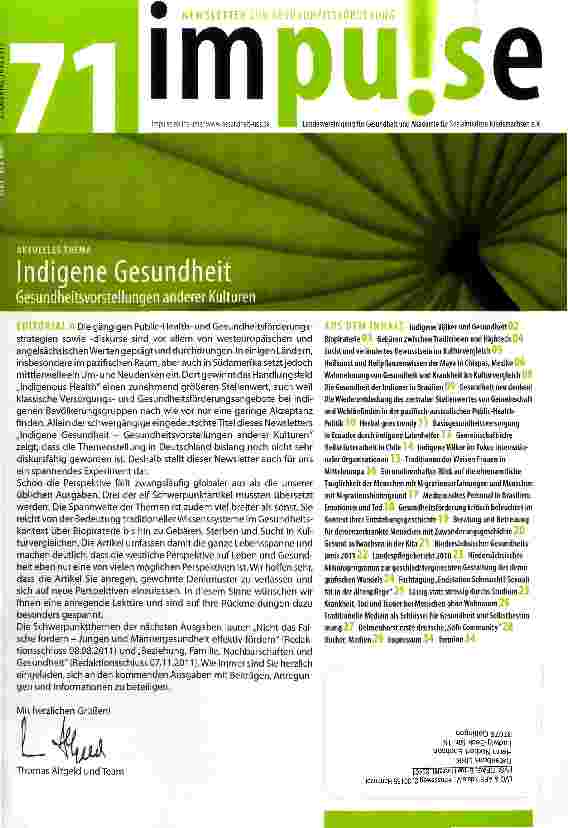 Vorschauseite 1: Indigene Gesundheit