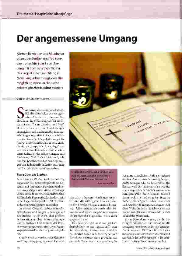 Vorschauseite 1: Der angemessene Umgang
