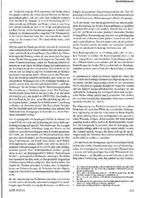 Vorschauseite 4: Macrogol II - Beurteilung von Produkten im Grenzbereich von Arzneimitteln und Medizinprodukten