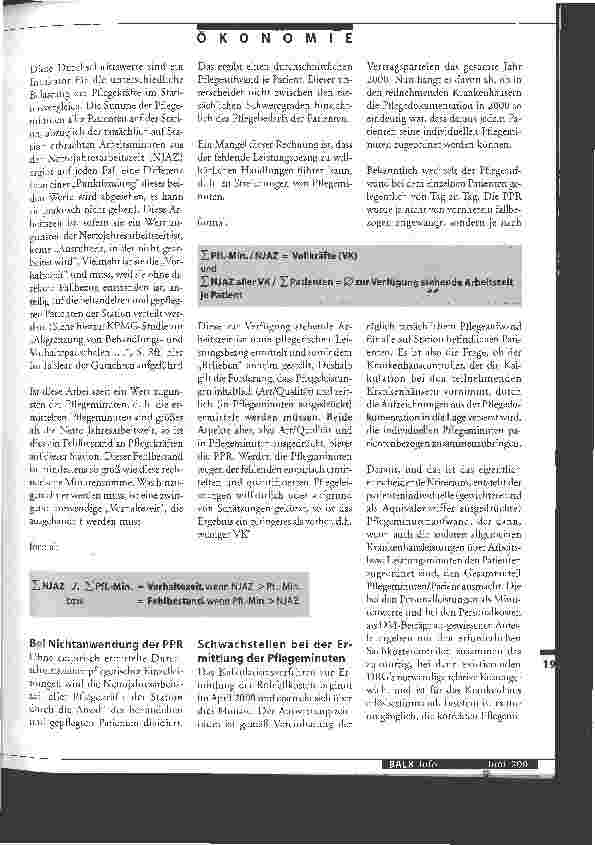 Vorschauseite 5: Die Kalkulation der Pflegeleistungen und Pflegekosten für den Pflegedienst gemäß Kalkulationshandbuch