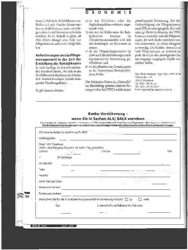 Vorschauseite 6: Die Kalkulation der Pflegeleistungen und Pflegekosten für den Pflegedienst gemäß Kalkulationshandbuch
