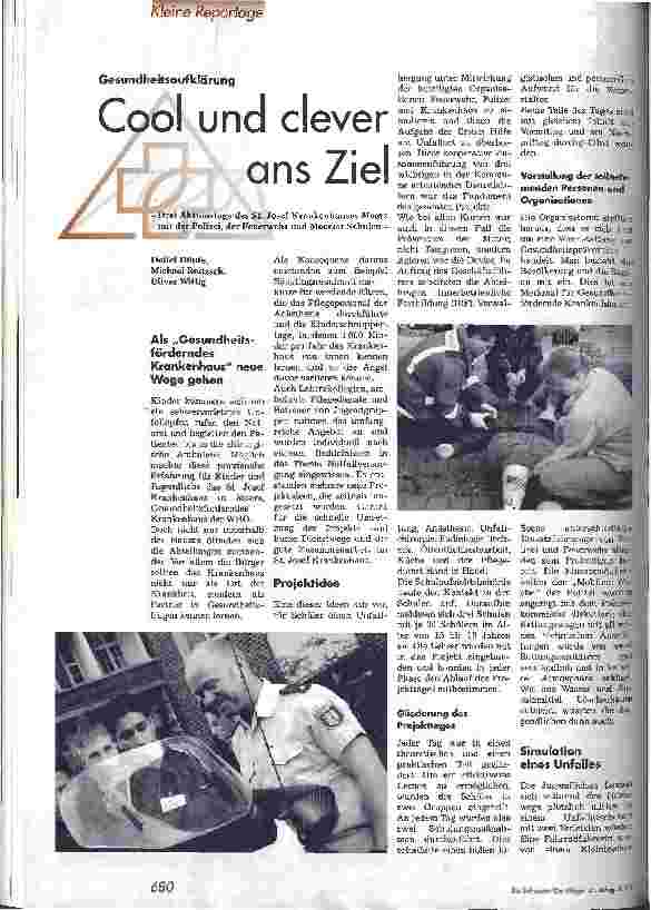 Vorschauseite 1: Cool und clever ans Ziel Gesundheitsaufklärung