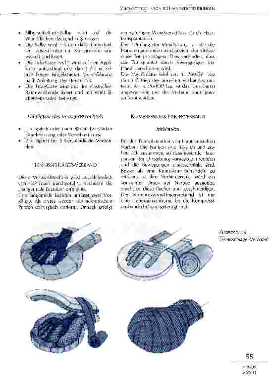 Vorschauseite 4: Verbandstechniken bei Handverbrennungen