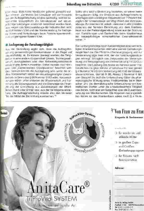 Vorschauseite 4: Die steuerliche und bilanzielle Behandlung von Drittmitteln aus der Zusammenarbeit mit der Industrie in gemeinnützigen Krankenhäusern